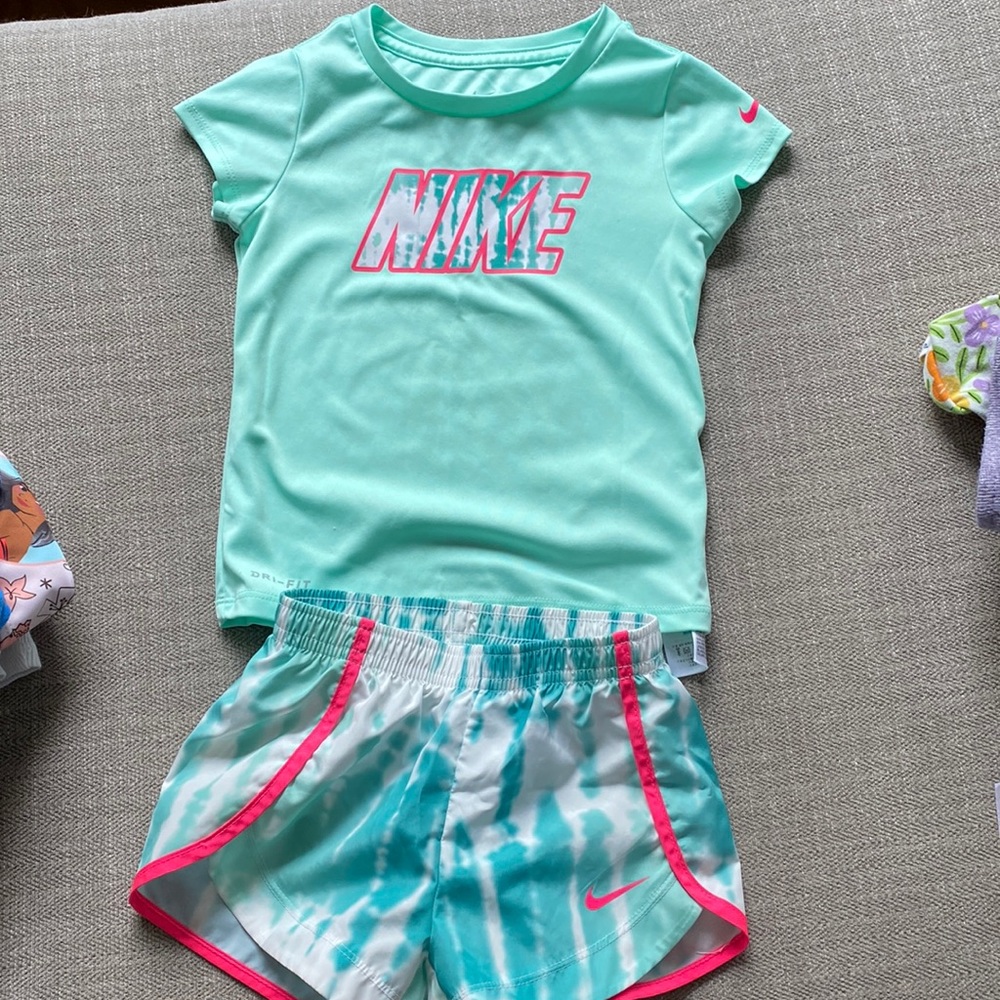 Toddler Nike dri fit tee and shorts